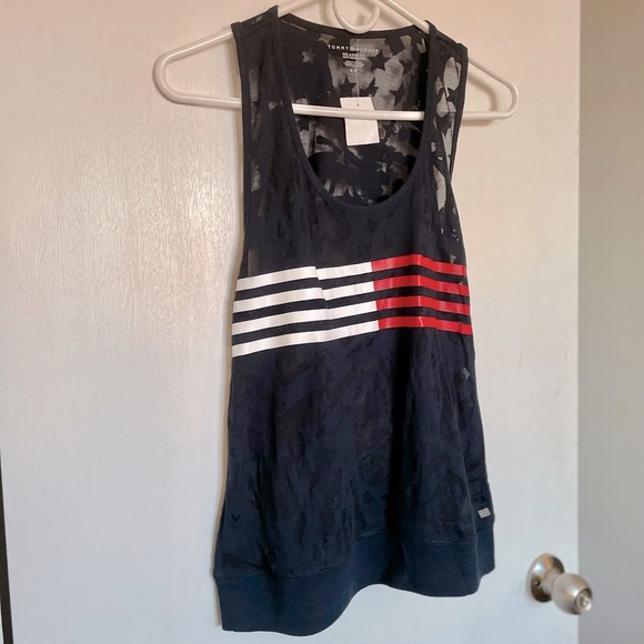 Tommy Hilfiger Lightweight Open Back Tank Top - Size S - Picture 2 of 13